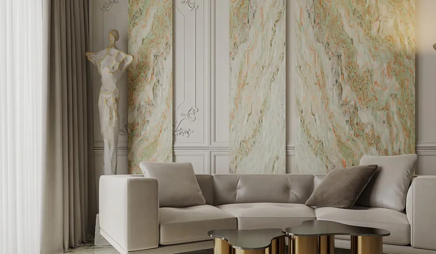 Мрамор Green Pink Onyx